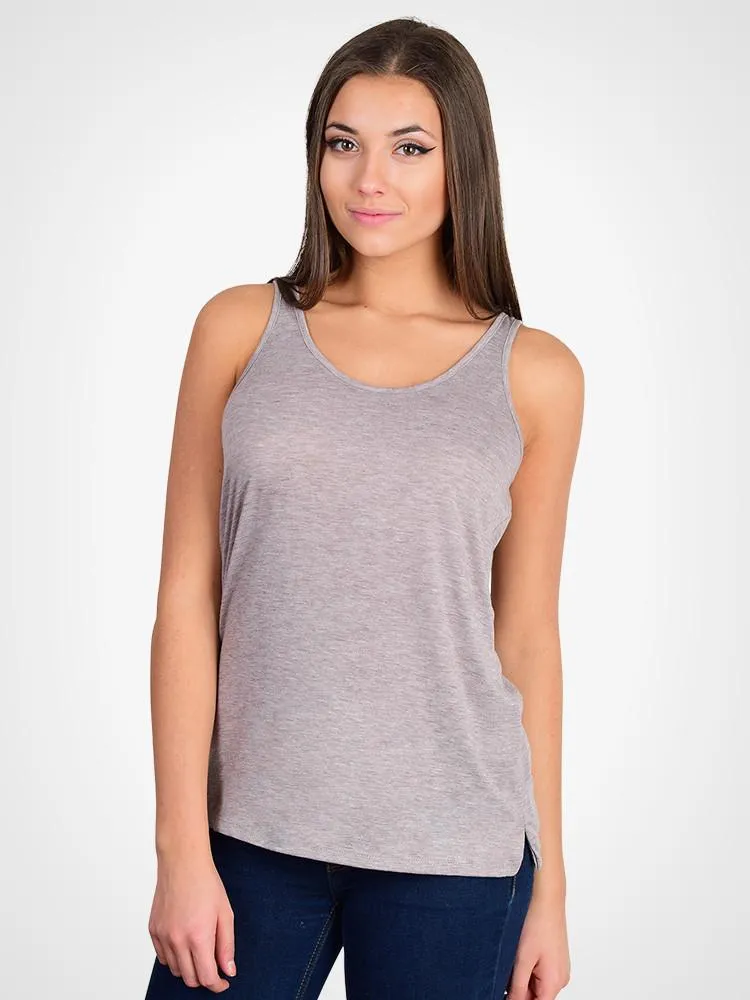 Airy Melange Burnout Tank
