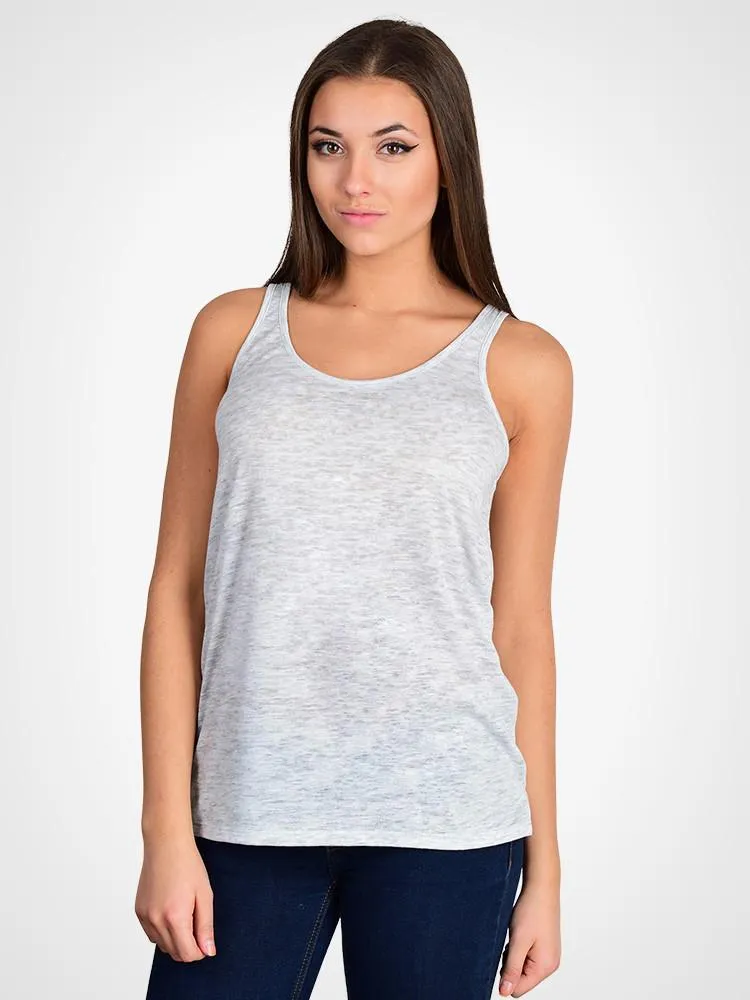 Airy Melange Burnout Tank