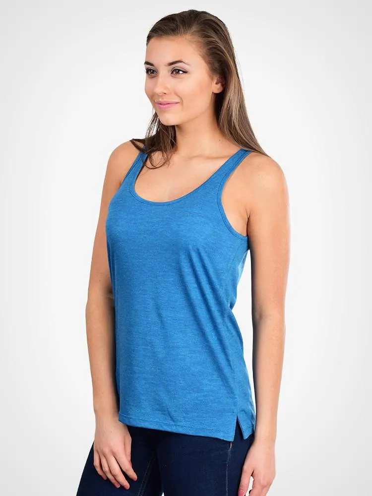 Airy Melange Burnout Tank