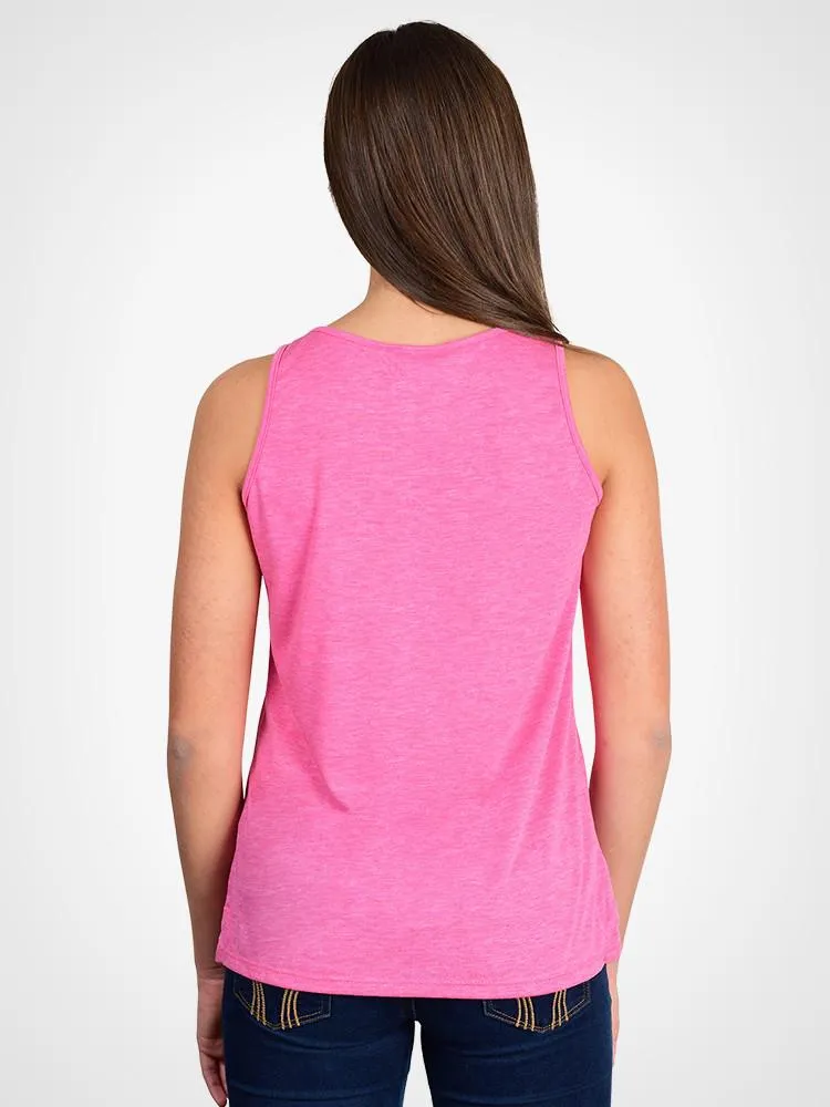 Airy Melange Burnout Tank