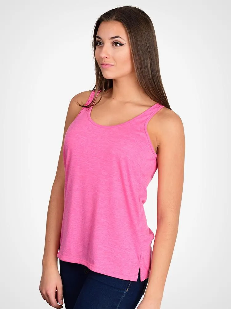 Airy Melange Burnout Tank