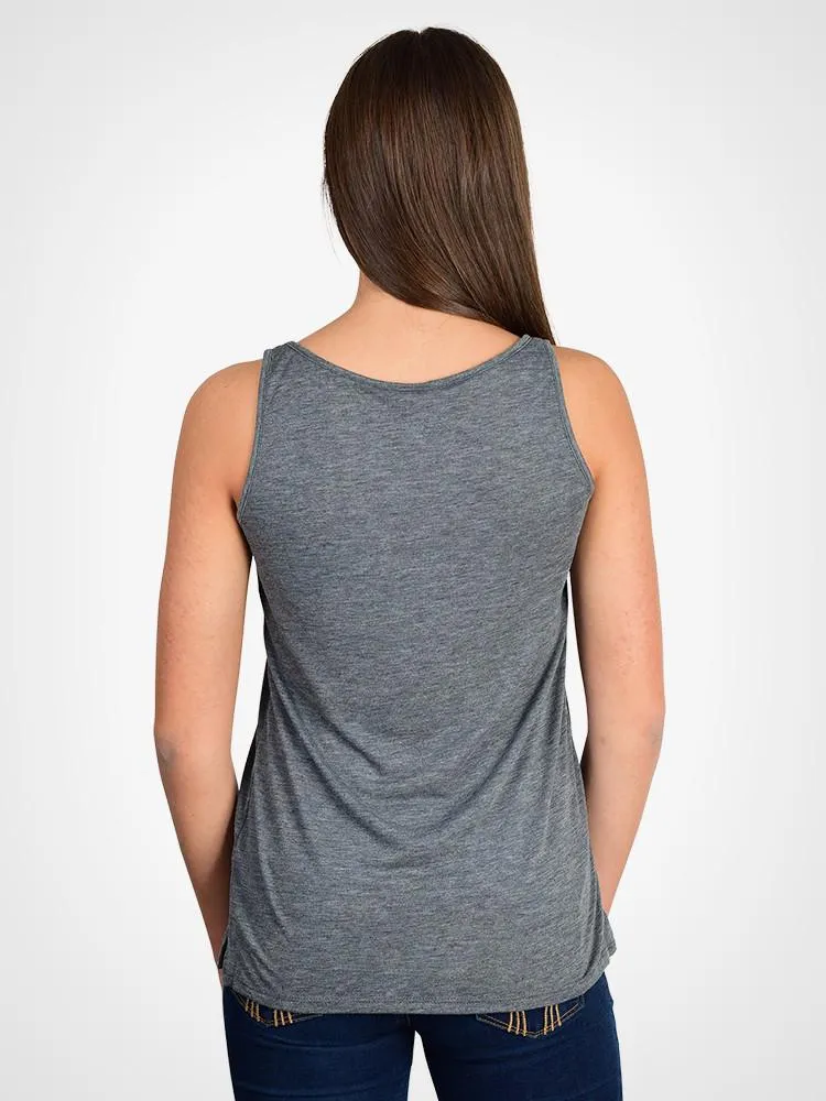 Airy Melange Burnout Tank