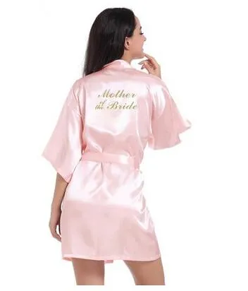Bridesmaid Robes Robes Bridal Robes Light Pink Satin Robe Bridesmaid Robes Wedding