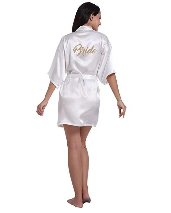 Bridesmaid Robes Robes Bridal Robes Light Pink Satin Robe Bridesmaid Robes Wedding