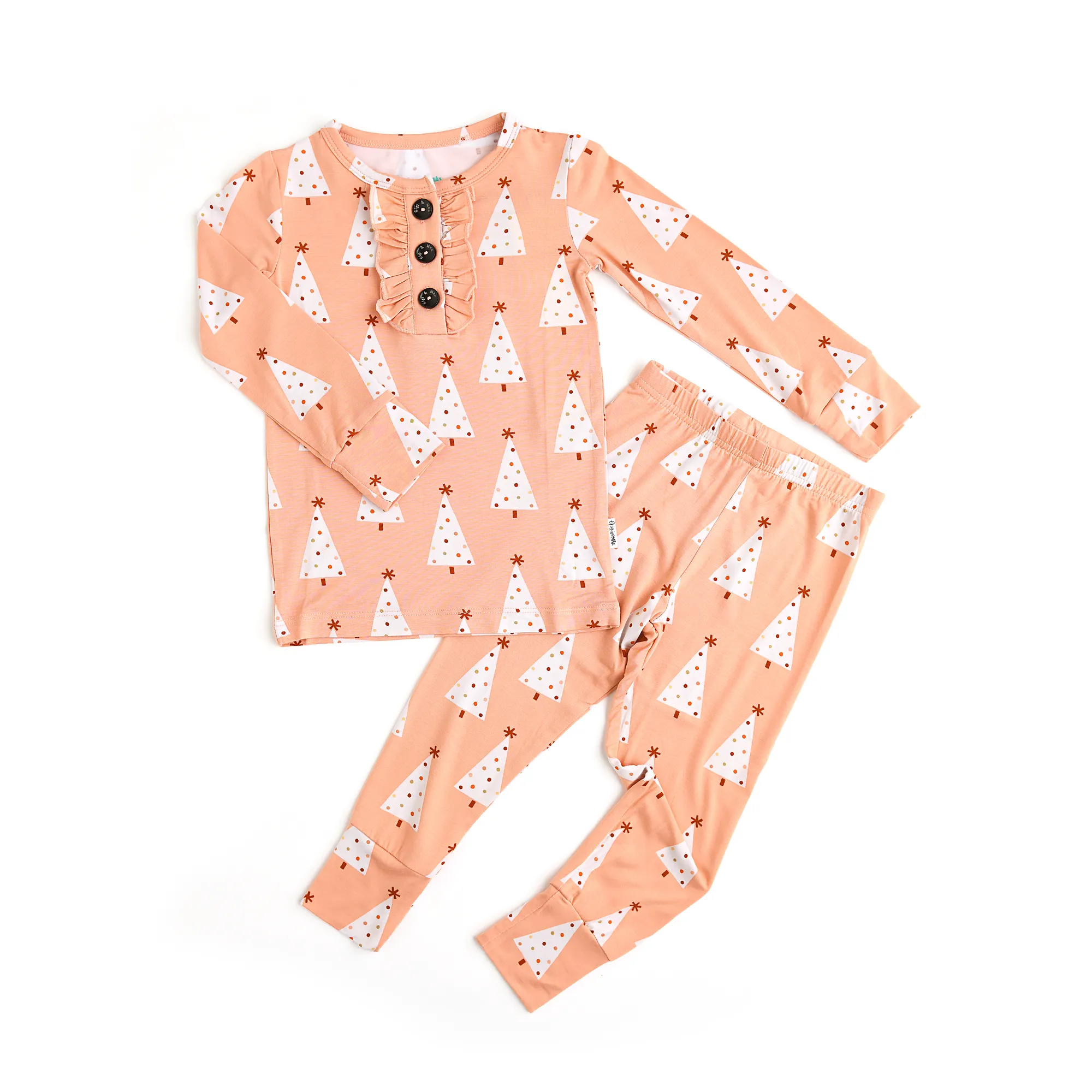 Clara Ruffle Two-Piece Pajamas
