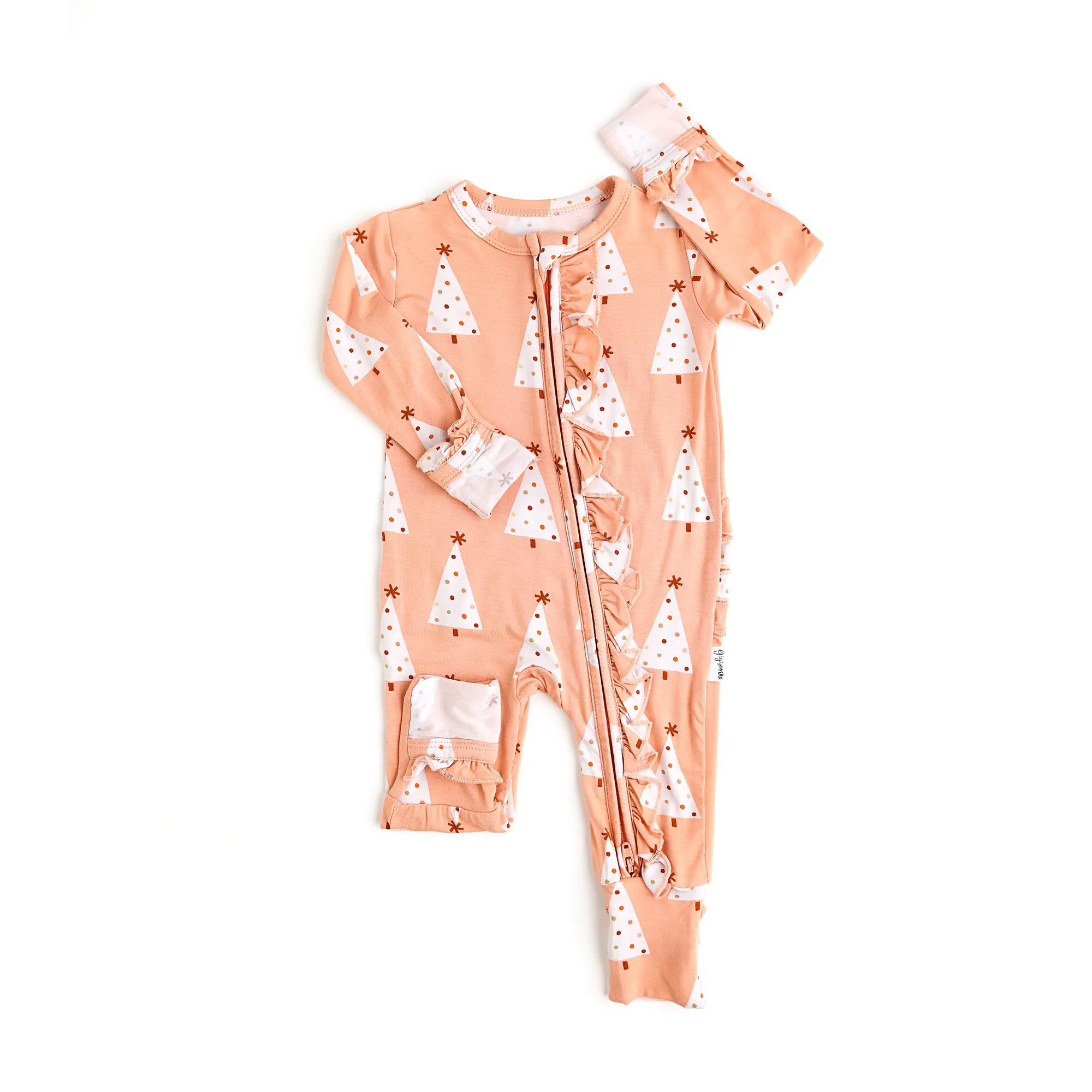 Clara Ruffle Zip Pajamas