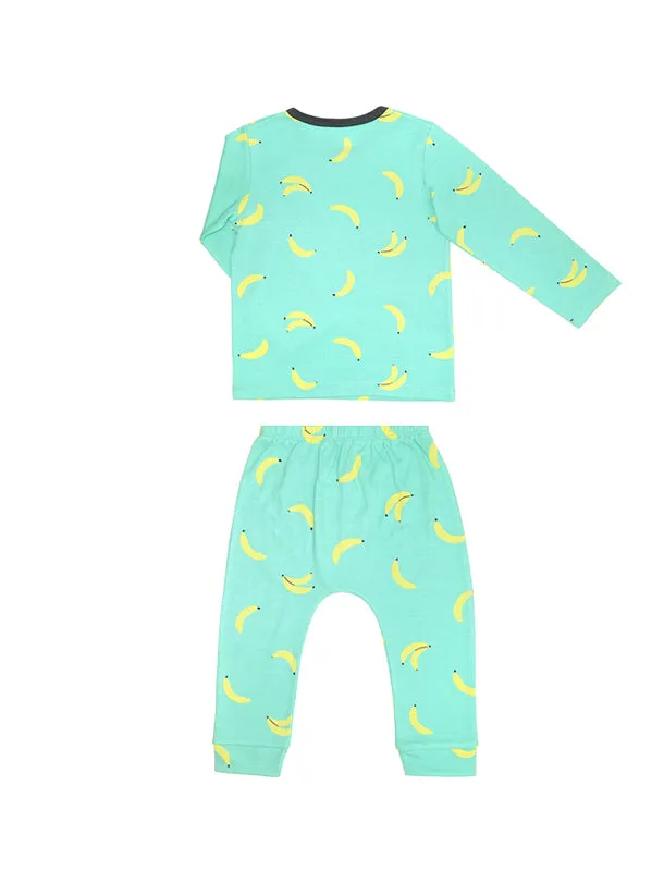 Comfy Banana Long Sleeves and Pants Pajamas Set