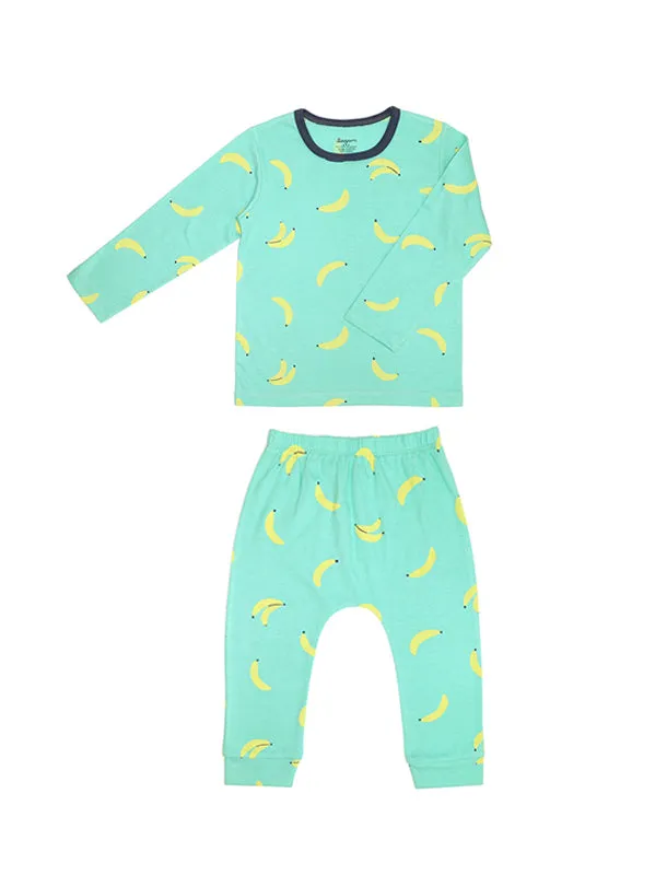 Comfy Banana Long Sleeves and Pants Pajamas Set