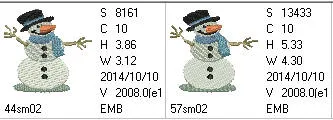 Jack, Frank and Frosty Snowmen Combo