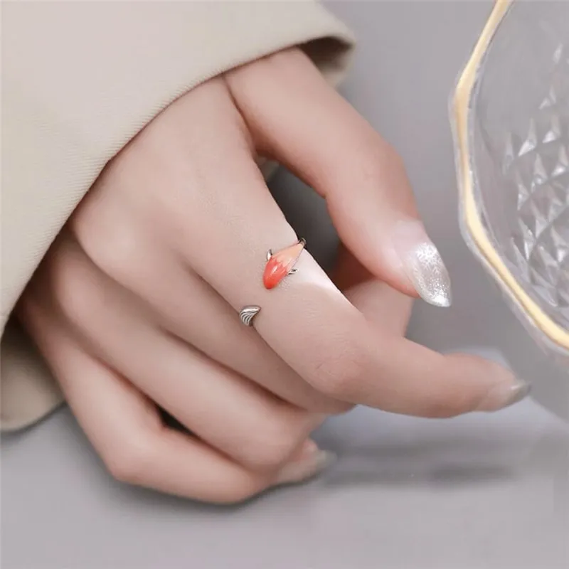 Koi Silver Open Ring