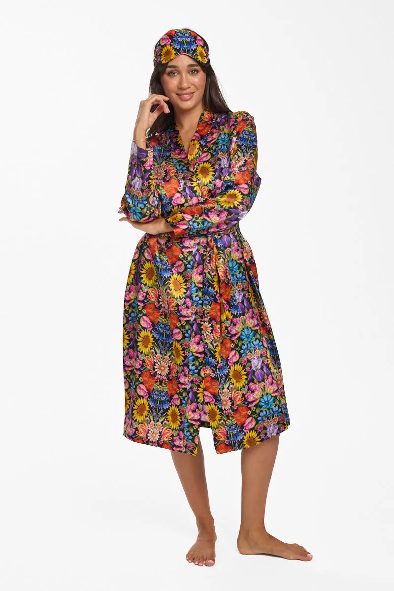 Liberty Silk Robe Floral Muse