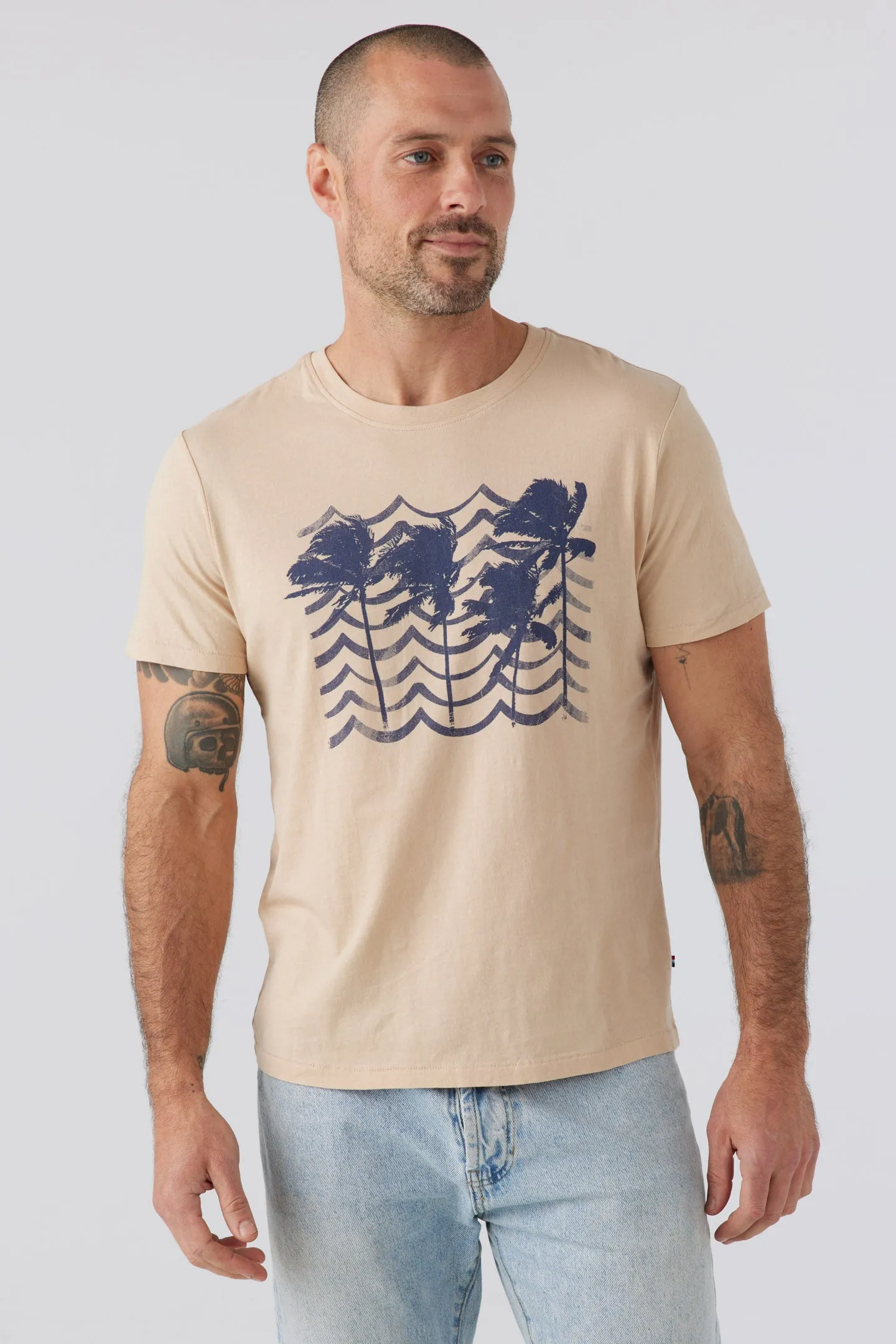 Wavy Palm Sunset Tee