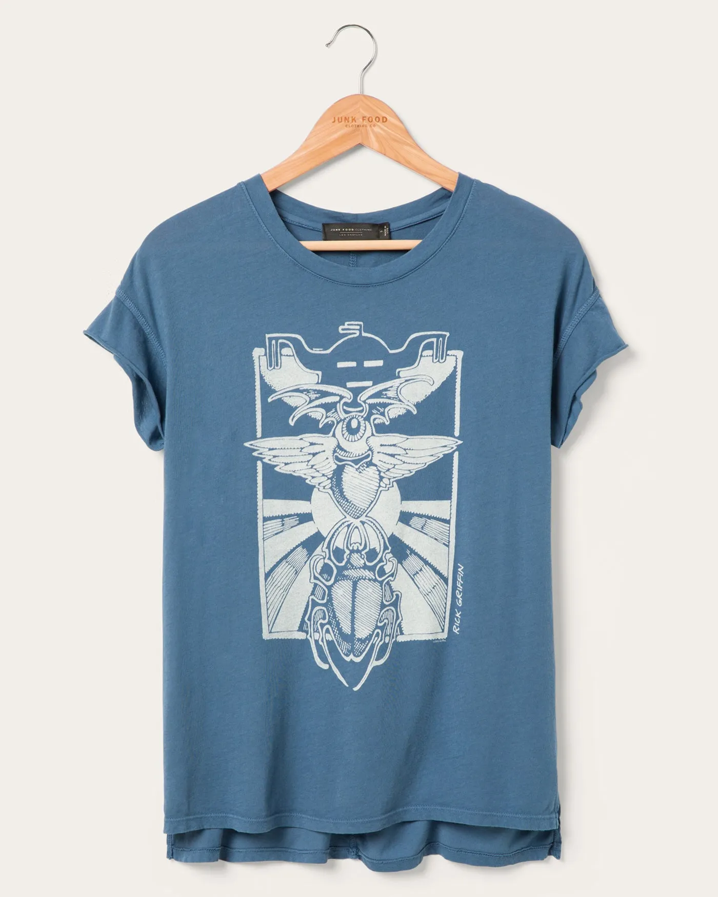 Women's Rick Griffin Eye Heart Beetle Easy Tee